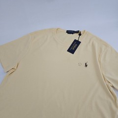 Polo Ralph Lauren Custom Slim Fit Soft T-shirt Pony Logo Mens LARGE L Yellow NEW