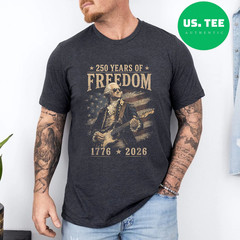 250th Anniversary George Washington Playing Guitar 4th July T-Shirt