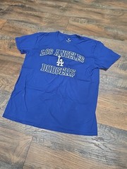 Los Angeles Dodgers Fanatics Blue Graphic T Shirt Mens Large MLB Baseball