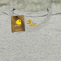 CARHARTT Shirt Men’s L Gray Long Sleeve Original Fit Logo Graphic Tee K231
