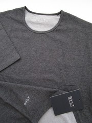 Mens XL BYLT Shirt Drop Cut Lux SS Crewneck Heather Gray NWT