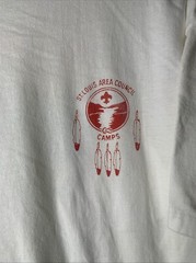 Vintage St. Louis Camping Shirt Mens Sz XL Outdoor Hiking Art Tee 90s