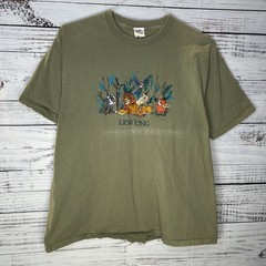 Vintage Disney The Lion King Embroidered Simba Nala Movie Promo T-Shirt Men’s XL