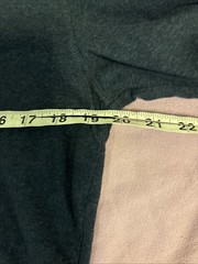 Left Coast Tee Shaped Blue Long Sleeve V Neck Shirt Size S