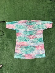 Vintage 1990s All Over Print AOP Hand Designed T Shirt Sz L SEE DESC