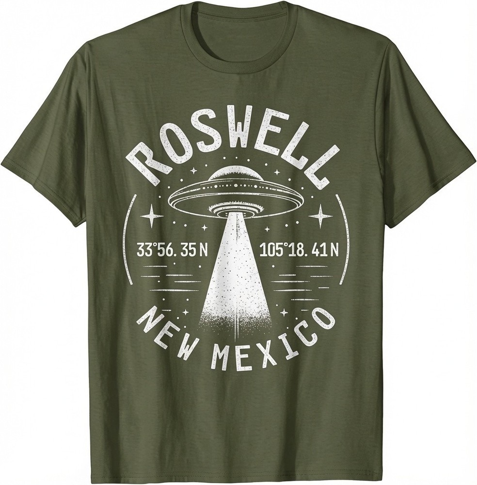 Vintage Roswell New Mexico Shirt UFO Abduction Retro Sci Fi Graphic Tee