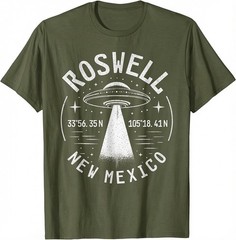 Vintage Roswell New Mexico Shirt UFO Abduction Retro Sci Fi Graphic Tee