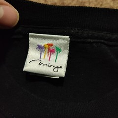 Vtg 90s The Mirage Las Vegas Black T-Shirt City Size Adult Small Rare USA Made