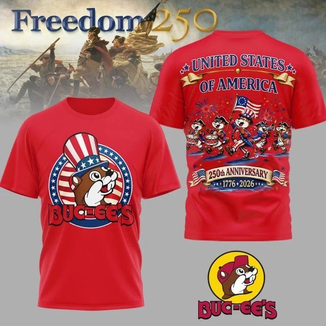 Buc-ees 250th Anniversary , 250th years of Freedom – All Over Shirt