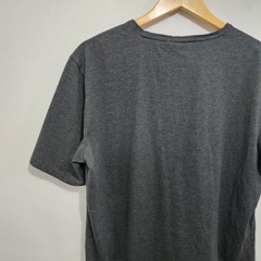 Lanky Llama Craftsman Henley Men’s T-Shirt L Tall Slim Fit Knit Gray Polycotton