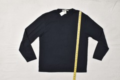 Perry Ellis Shirt Mens XL Black Long Sleeve Crew Neck Principles Tee New