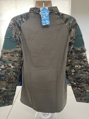 MAGCOMSEN Men’s Tactical Military 1/4 Zip Camo Long Sleeve Shirt Men’s XL Green