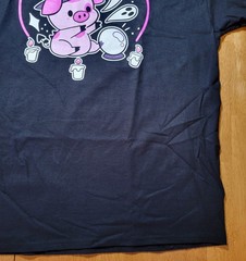 Hazbin Hotel Halloween Witch Fat Nuggets XL Black Shirt Defects Vivziepop