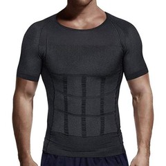 Men Slimming Body Shaper Posture Corrector Vest Tummy Compression T-Shirt Tops