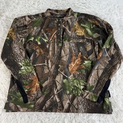 Sportsmans Warehouse Realtree Hardwoods Camo Henley Shirt XL Hunting Outdoors