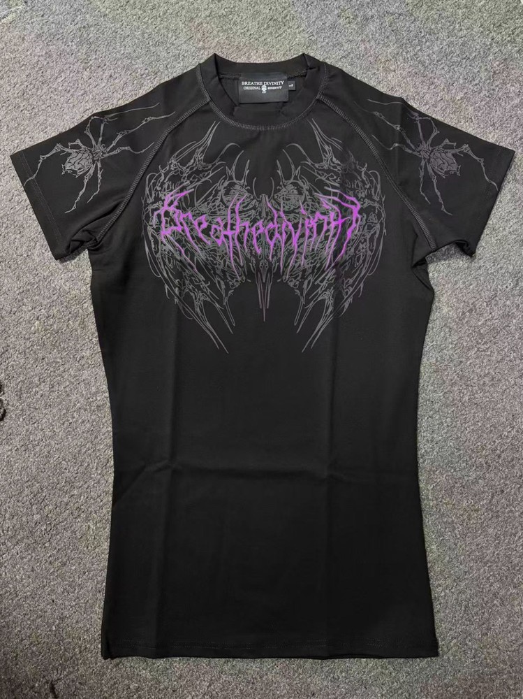 Breathedivinity High Elasticity Fitness Training Compression T-Shirt