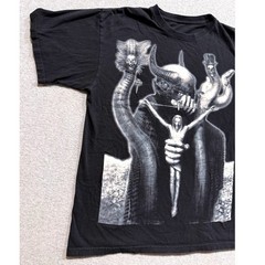Celtic Frost To Mega Therion HR Giger Art Black Double Stitched T-Shirt Mens L