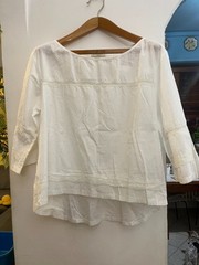 Maglietta bianca in cotone casual larga