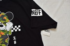 Neff x Disney Mens Mickey Mouse Hype Black Tee Shirt NWT S, M, L, XL