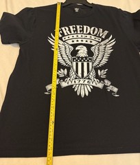 Way to Celebrate Men’s or Unisex 4th of July USA Freedom Eagle Graphic Tee,Large