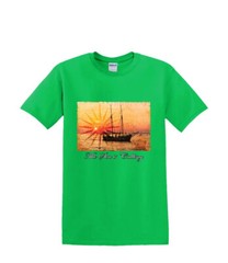 T-Shirt S to 2XL 3XL – sailboat SEA is CALLING yacht sunset beach resort waves