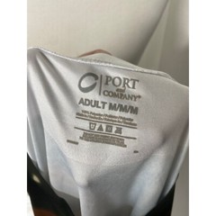 Port and Company Mens Medium Shirt Long Live Slim-Cash Short Sleeve