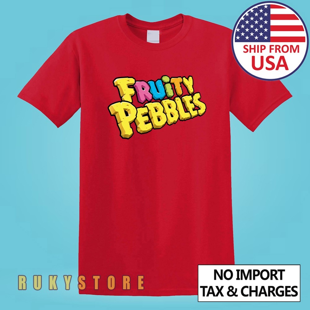 Fruity Pebbles Cereals Men’s Red Size S-5XL