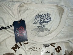 NWT Men Brad Paisley Moon Shine Spirit Mistakes To Be Made Rodeo T-shirt Tan XXL