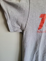 Thrasher Magazine Gray and Red Size Small Short Sleeve Skateboard Shirt