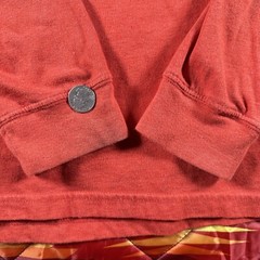 Carhartt Long Sleeve T Shirt Size 2XL Red Graphic Logo Cotton Relaxed Fit Gear