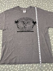 Vintage Y2K Hawaii Marine Football T-Shirt XL Gray Alstyle AAA MCBH USMC 90s