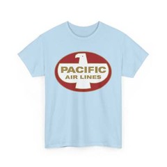 Pacific Air Lines Eagle Shield Logo Vintage West Coast Aviation T-shirt