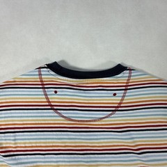 Jantzen Mens XL Ringer T-Shirt Multicolor Striped Cotton Short Sleeve Retro Tee