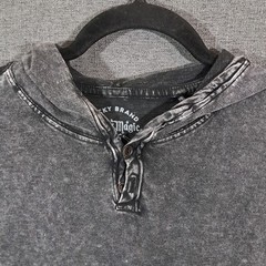 Lucky Brand Sugar Magic Long Sleeve Henley Neck T Shirt Mens Medium Washed Black
