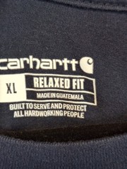 Carhartt Pocket T Shirt Mens XL Navy Camo Graphic Back Relaxed Fit Lightweight