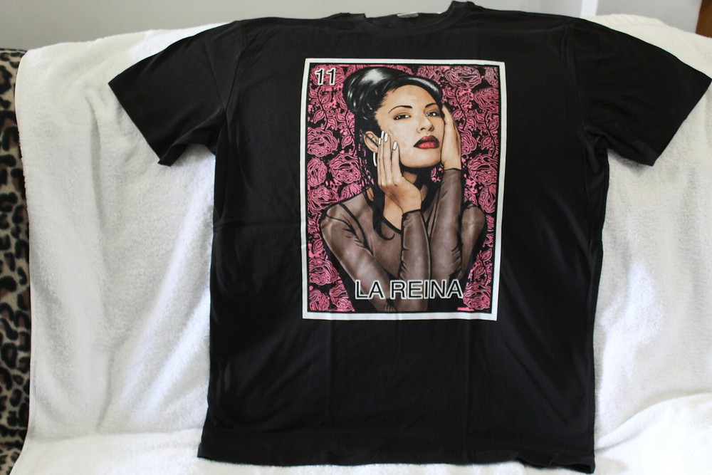 LA REINA SELENA LOTERIA LOTTERY NUMBER 11 MEXICAN MEXICO CHICANO T-SHIRT SHIRT