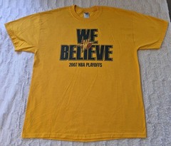 Vintage Golden State Warriors ‘We Believe’ T-Shirt Men’s XL 2007 NBA Playoffs