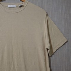 Pierre Cardin T-Shirt Short Sleeve Crew Neck Super Soft Beige Men’s L #H52-38