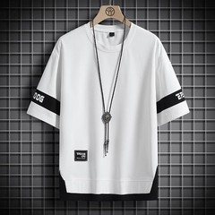 Hip Hop Oversize T-Shirt Loose Casual Men’s Streetwear Black White Short Sleeves