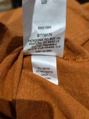 MENS PATAGONIA SHOP STICKER RESPONSIBILI-TEE SIZE SMALL