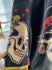 22 SPORTS SKULL TOP HAT SHIP ROCKED MIAMI TO COSTA MAYA SHIRT SZ LG vbb