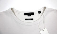Vince Shirt Mens Medium White Pima Cotton Crew Neck Short Sleeve Tee Casual