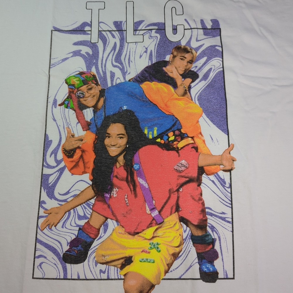 TLC Tboz Left Eye Chilli Unisex 1X Graphic Tshirt Y2K Music Official Oooooh Whit