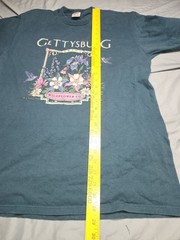 Vintage Made In The USA T Shirt Large Gettysburg Wildflower Hummingbird