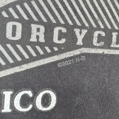 Harley Davidson Graphic T-Shirt Mens Medium Tall Black Antique Motorcycle Mexico