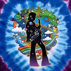 Jimi Hendrix Jimi Mod Tie-Dye T-Shirt Liquid Blue