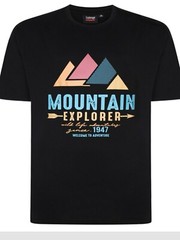 NEW IN ESPIONAGE BLACK MOUNTAIN TEE SHIRT T354 2XL3XL 4XL5XL6XL7XL8XL