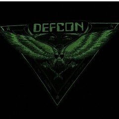 Vintage 80s Defcon Hard Rock Band T-Shirt Size Large Glow In The Dark Guitar