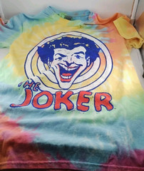 GILDAN HEAVY COTTON The Joker Mens SM / Kid’s LG Tie Dye T-shirt True To Size