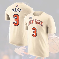 HOT! Josh Hart #3 New York Team 2026 Name and Number Fan Look Full Size